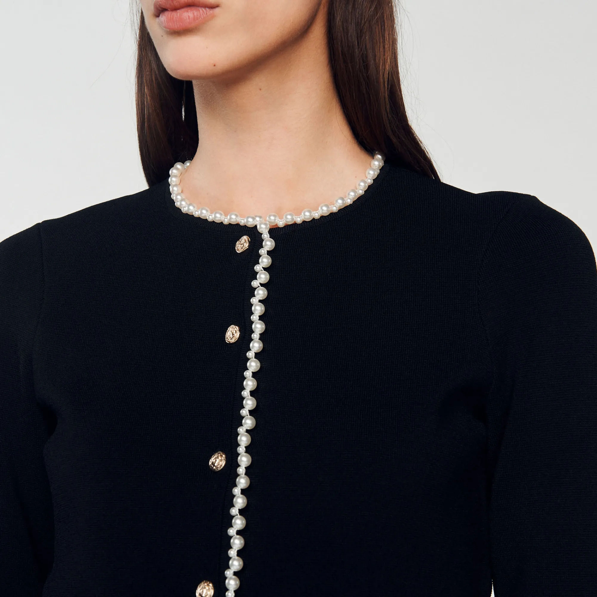 Giacca Ornata Da Perle>Sandro Paris Shop
