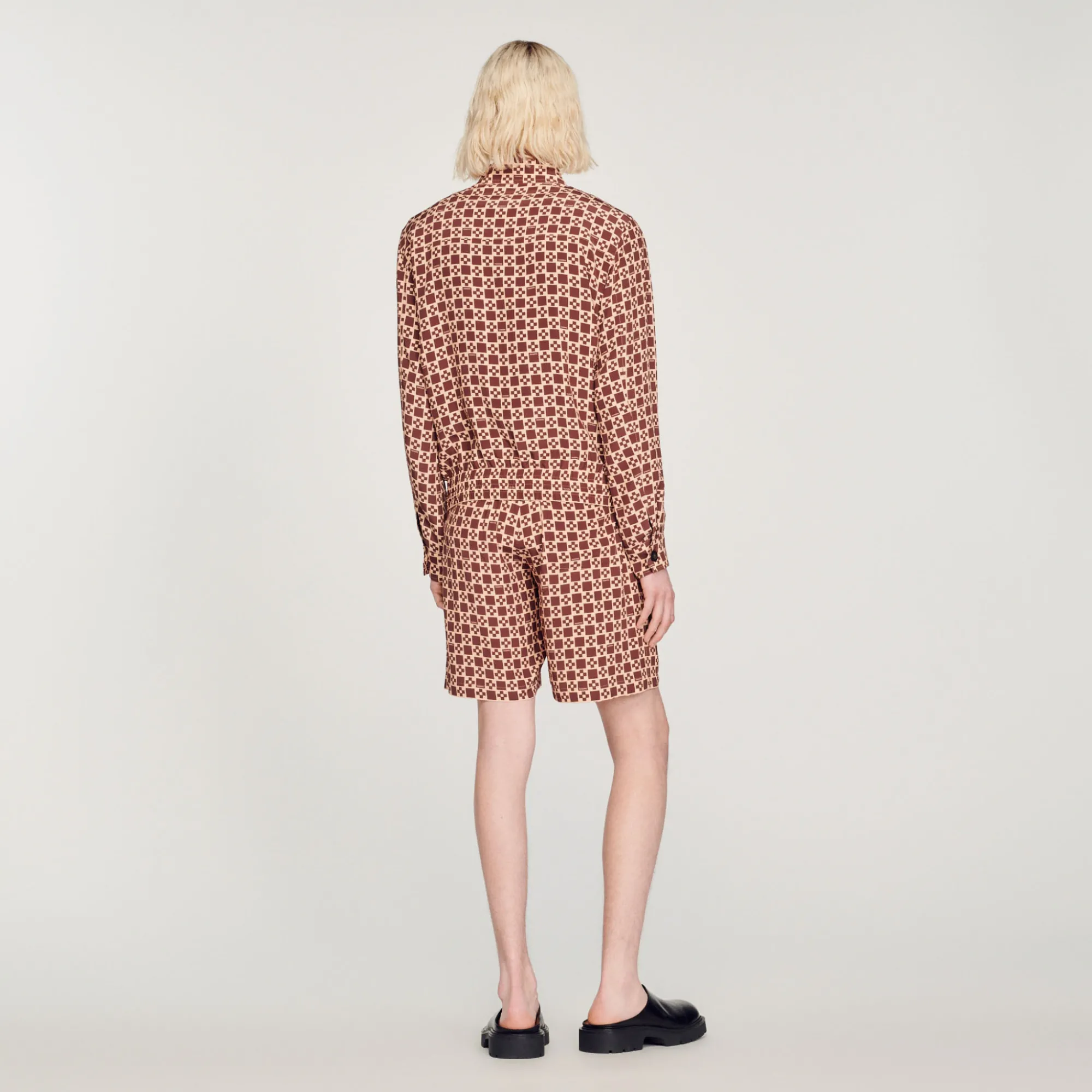 Giubbotto Con Stampa Square Cross>Sandro Paris Sale