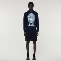 Giubbotto Con Statua Stampata>Sandro Paris Store