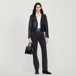 Giubbotto In Pelle>Sandro Paris Cheap