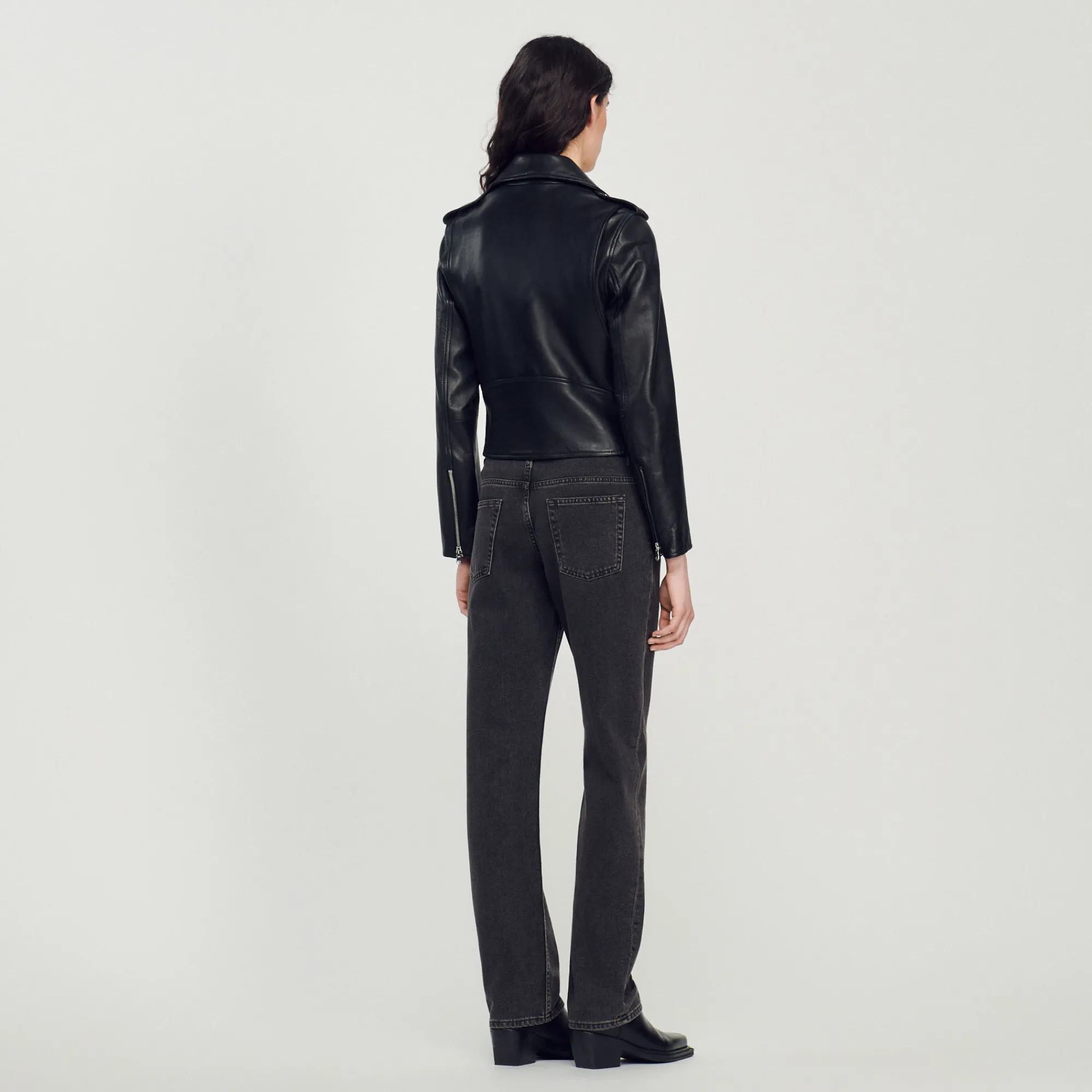 Giubbotto In Pelle>Sandro Paris Cheap