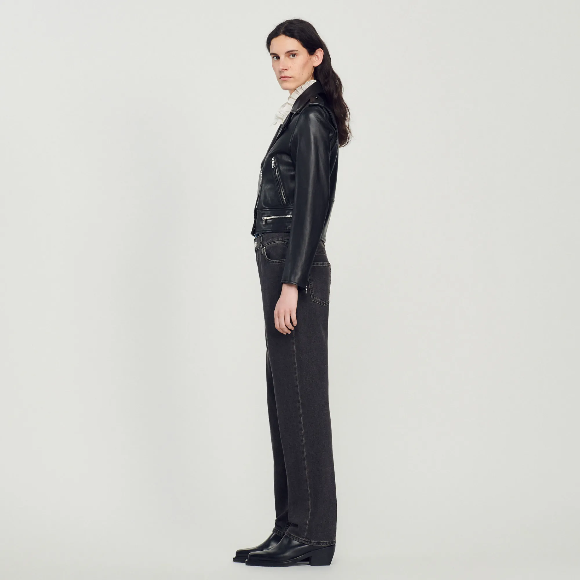 Giubbotto In Pelle>Sandro Paris Cheap