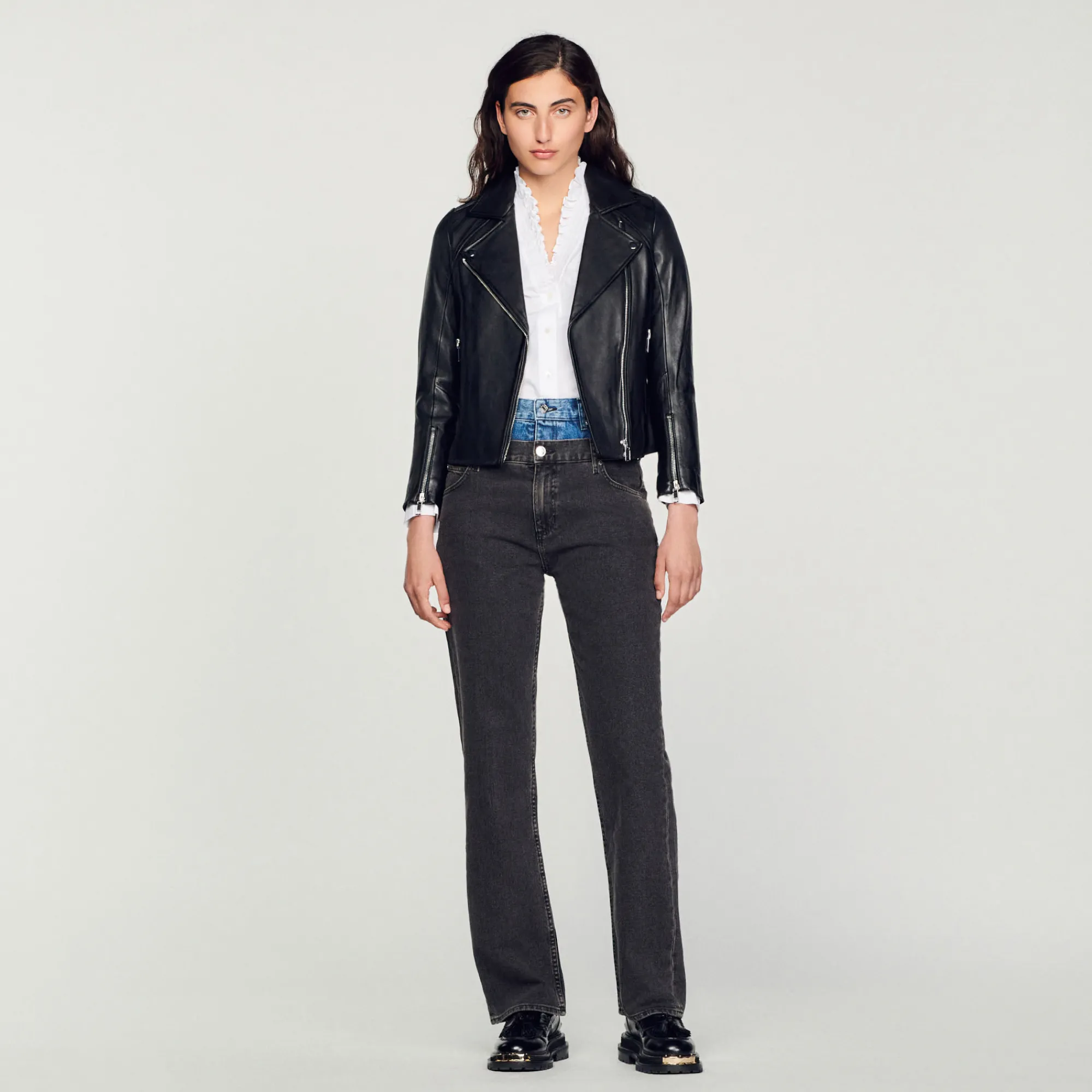 Giubbotto In Pelle>Sandro Paris Cheap