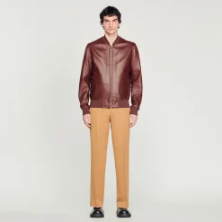 Giubbotto In Pelle>Sandro Paris Store