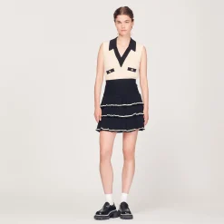 Gonna Con Volant In Maglia>Sandro Paris Best Sale