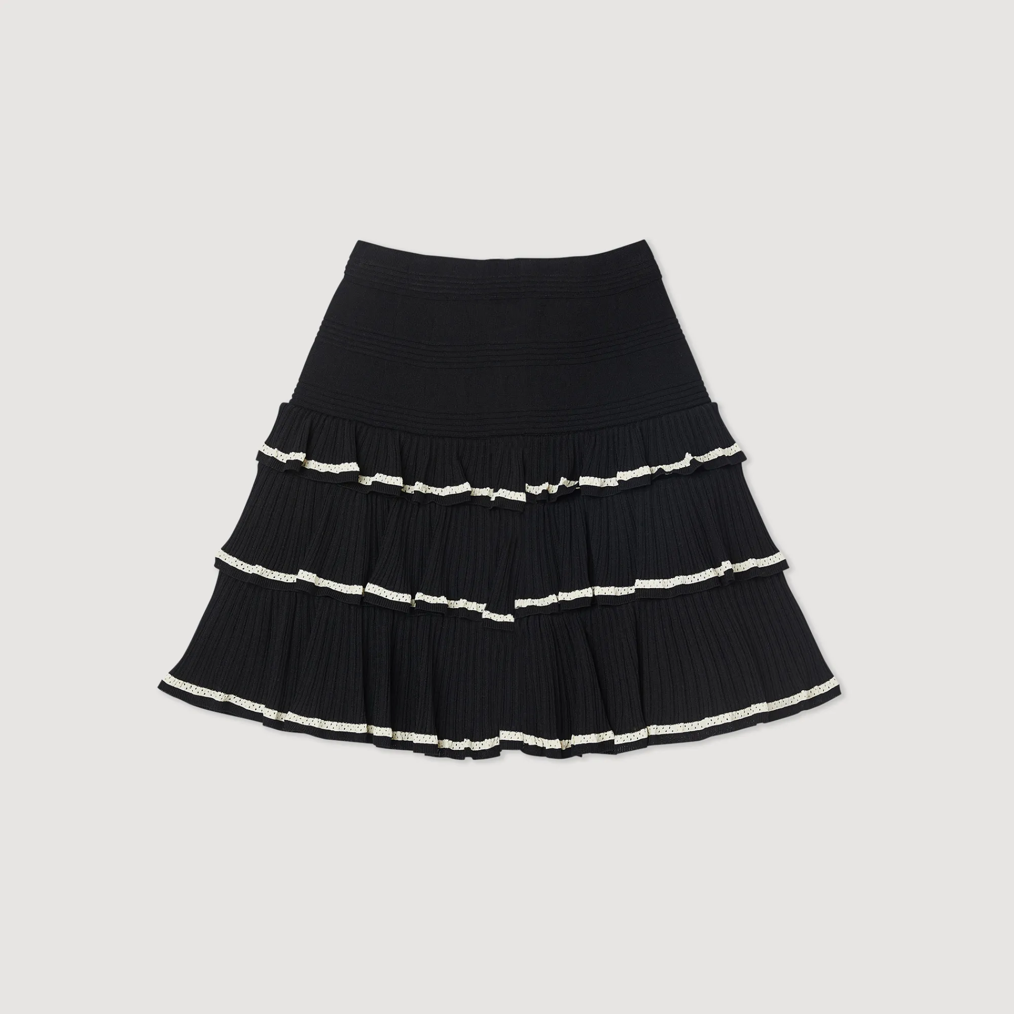 Gonna Con Volant In Maglia>Sandro Paris Best Sale