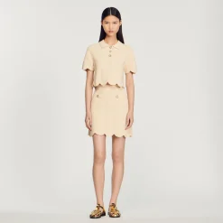 Gonna Corta In Maglia>Sandro Paris Shop