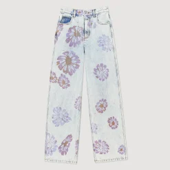 Jeans Con Motivi Floreali><noscript><img width=