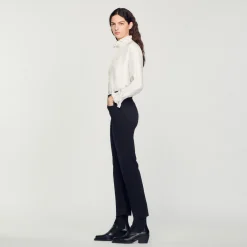 Jeans Dritti A Taglio Vivo><noscript><img width=