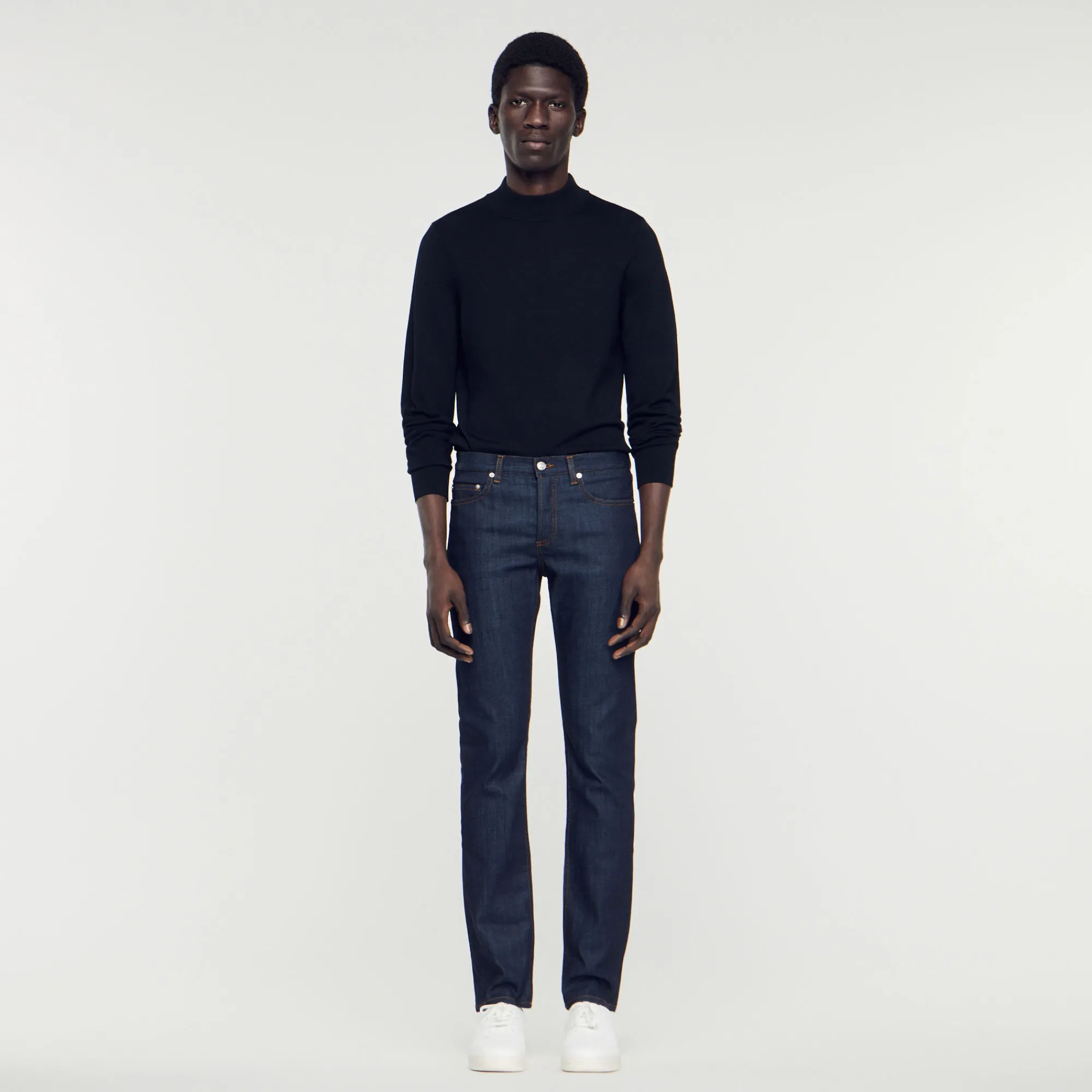 Jeans Dritti Con Lavaggio Waterless>Sandro Paris Outlet