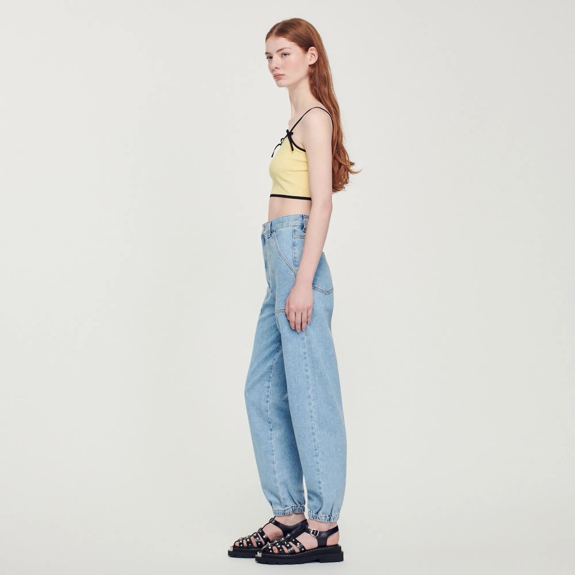 Jeans In Denim Delave>Sandro Paris Shop