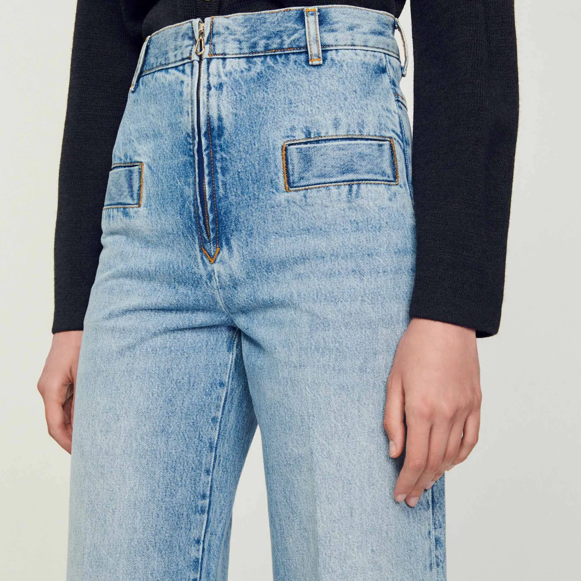 Jeans Larghi>Sandro Paris New
