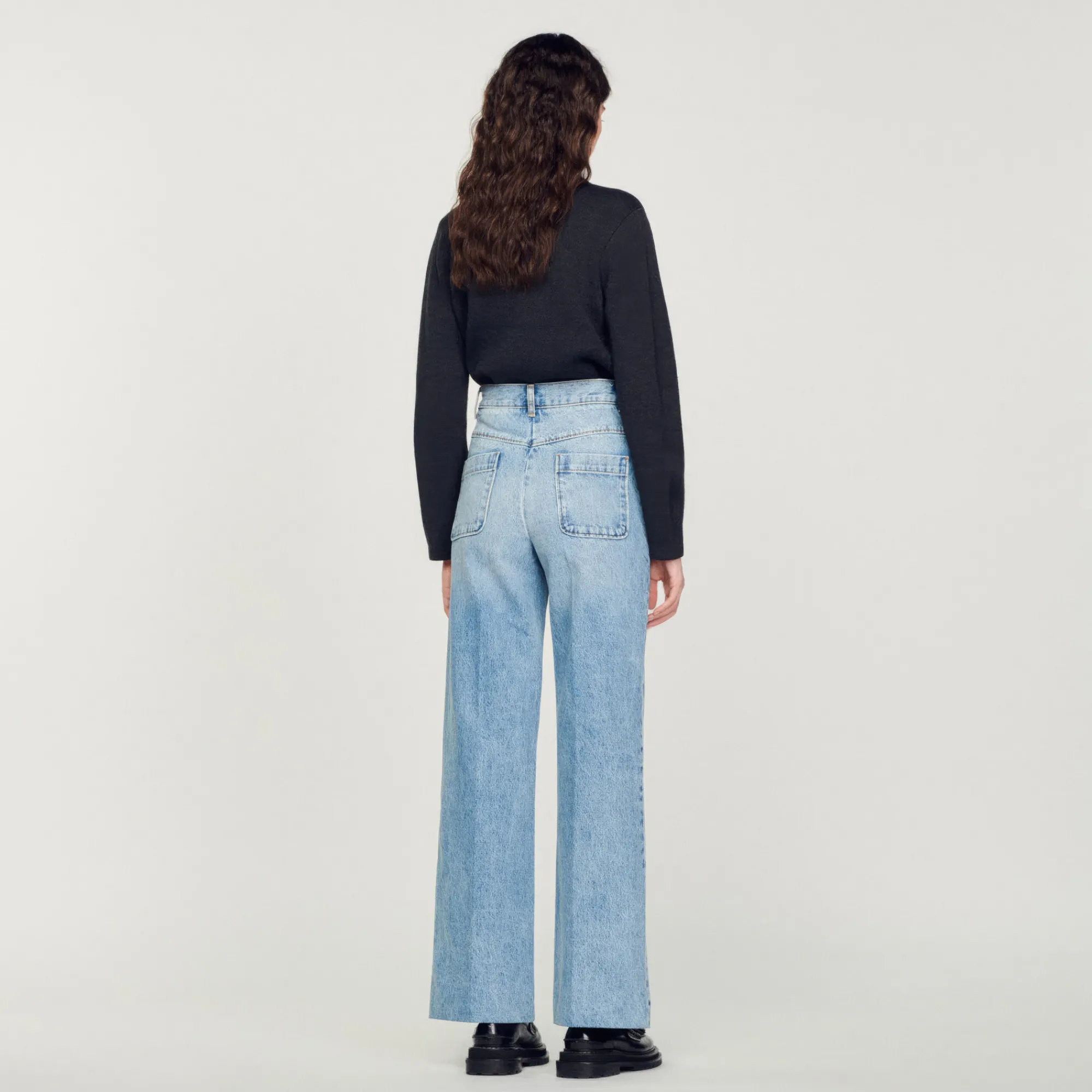 Jeans Larghi>Sandro Paris New