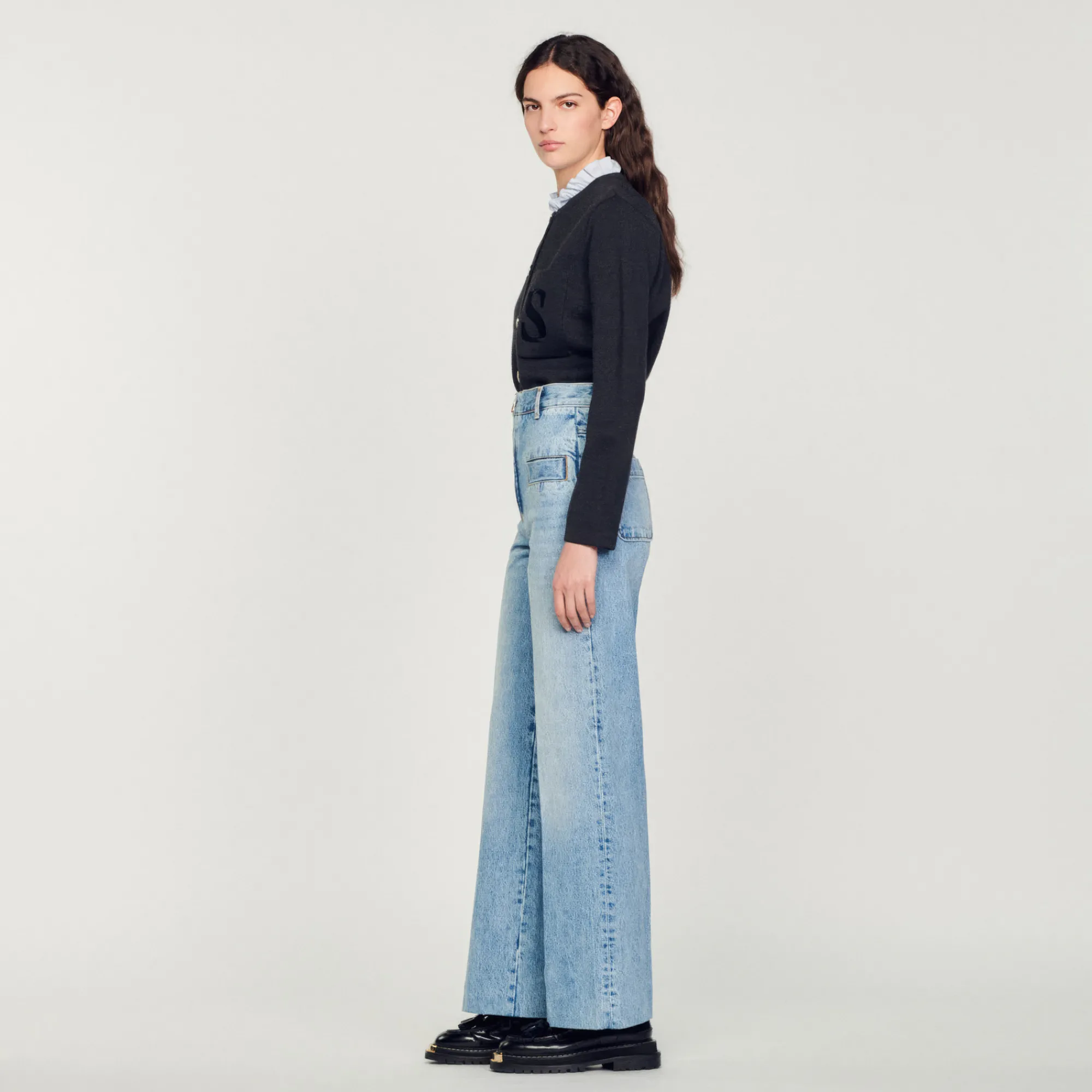 Jeans Larghi>Sandro Paris New
