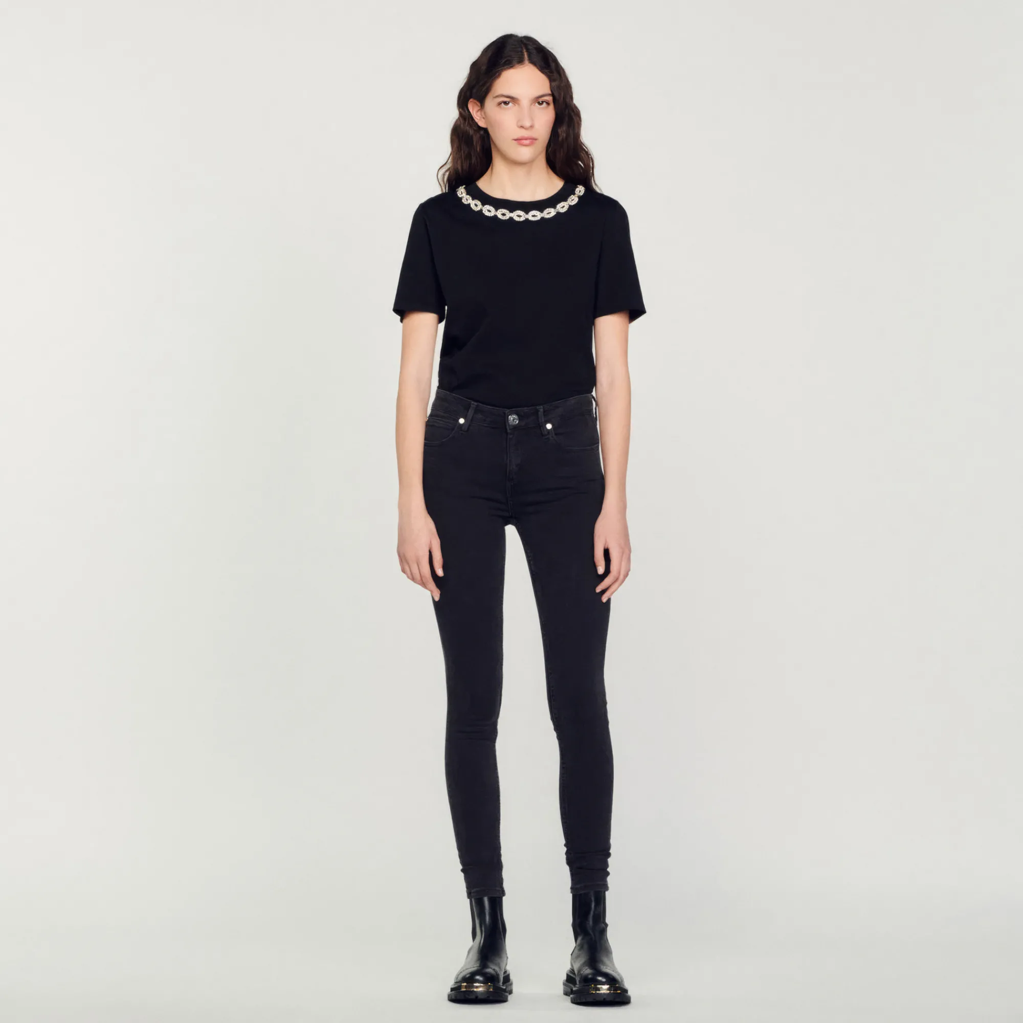 Jeans Slim Vita Normale>Sandro Paris Clearance