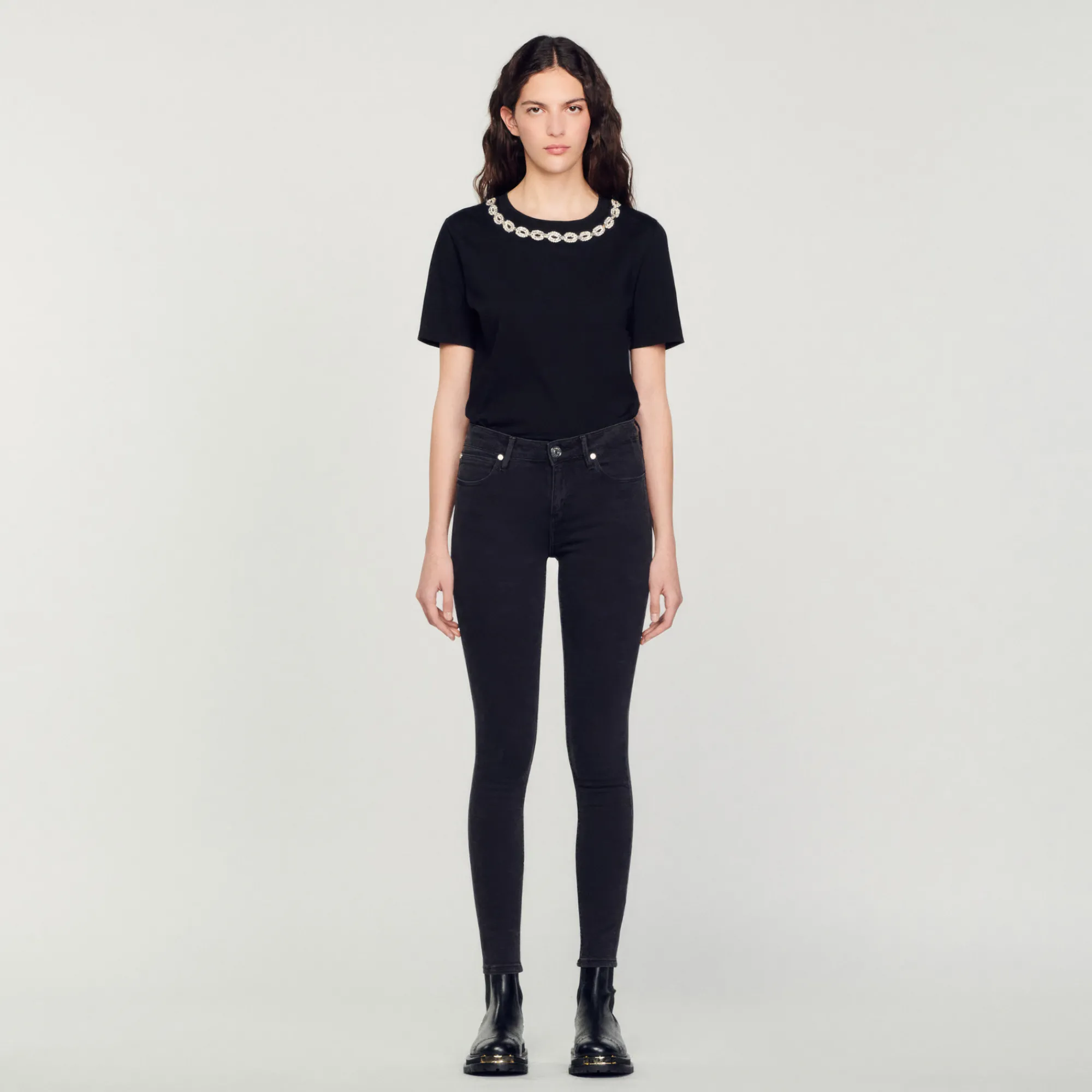 Jeans Slim Vita Normale>Sandro Paris Clearance