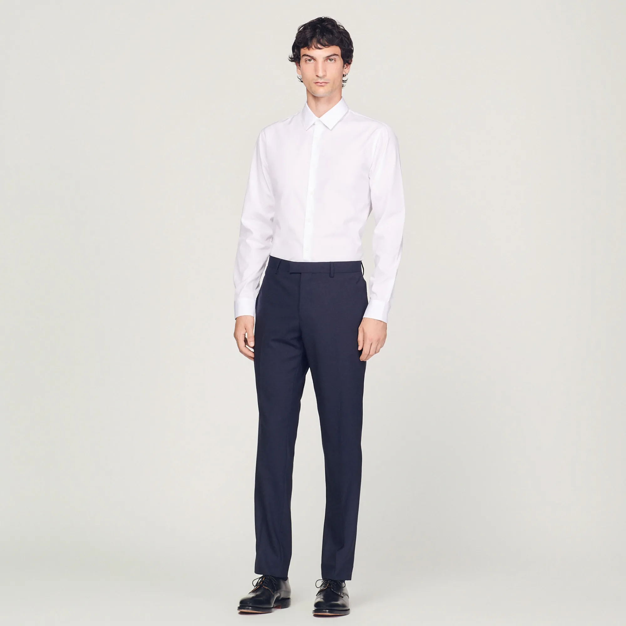 Pantaloni Da Completo Classici In Lana>Sandro Paris Fashion