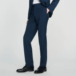 Pantaloni Da Completo In Lana Stretch><noscript><img width=