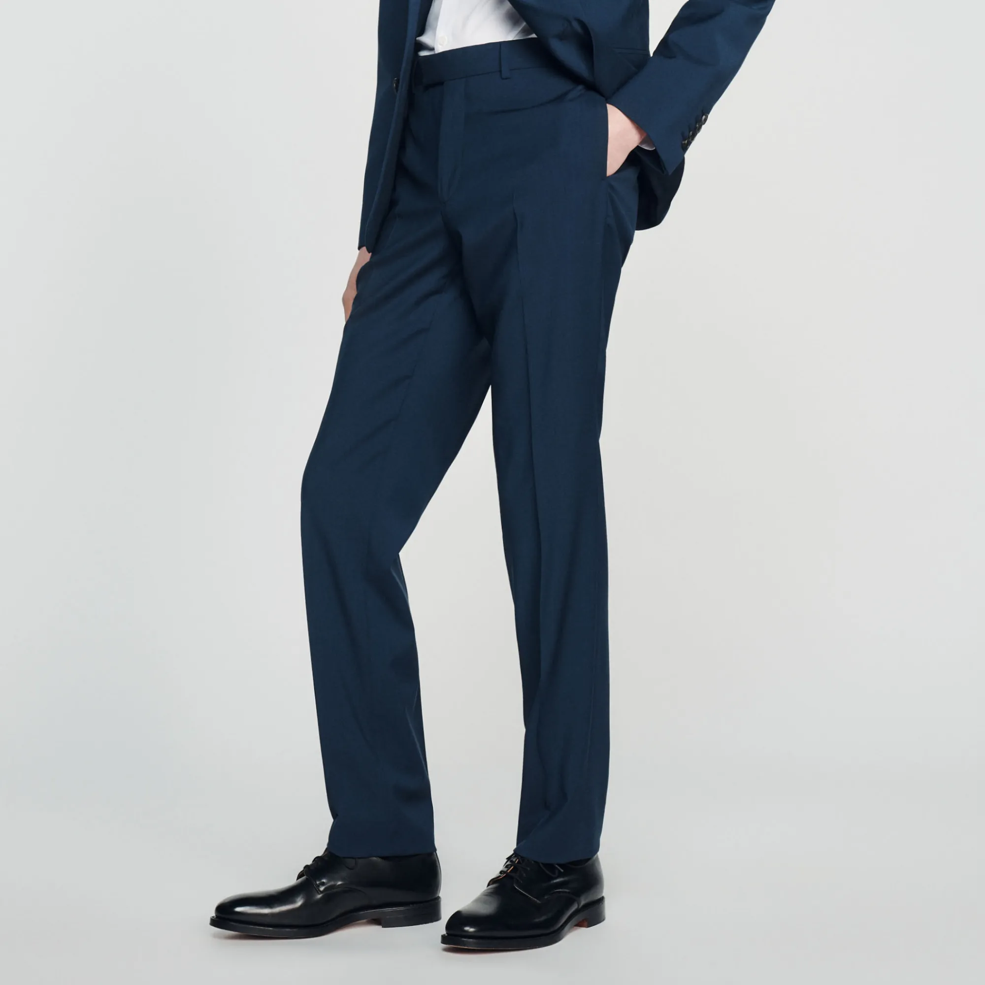 Pantaloni Da Completo In Lana Stretch>Sandro Paris Outlet