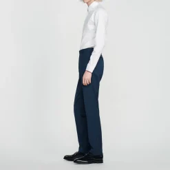 Pantaloni Da Completo In Lana Stretch><noscript><img width=