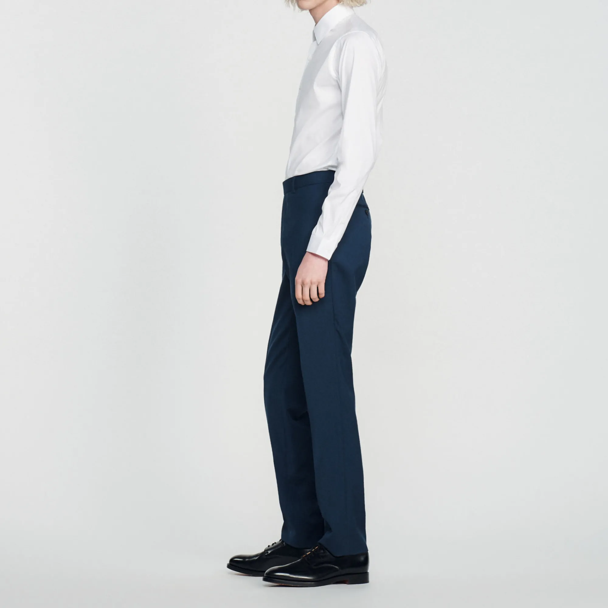Pantaloni Da Completo In Lana Stretch>Sandro Paris Outlet