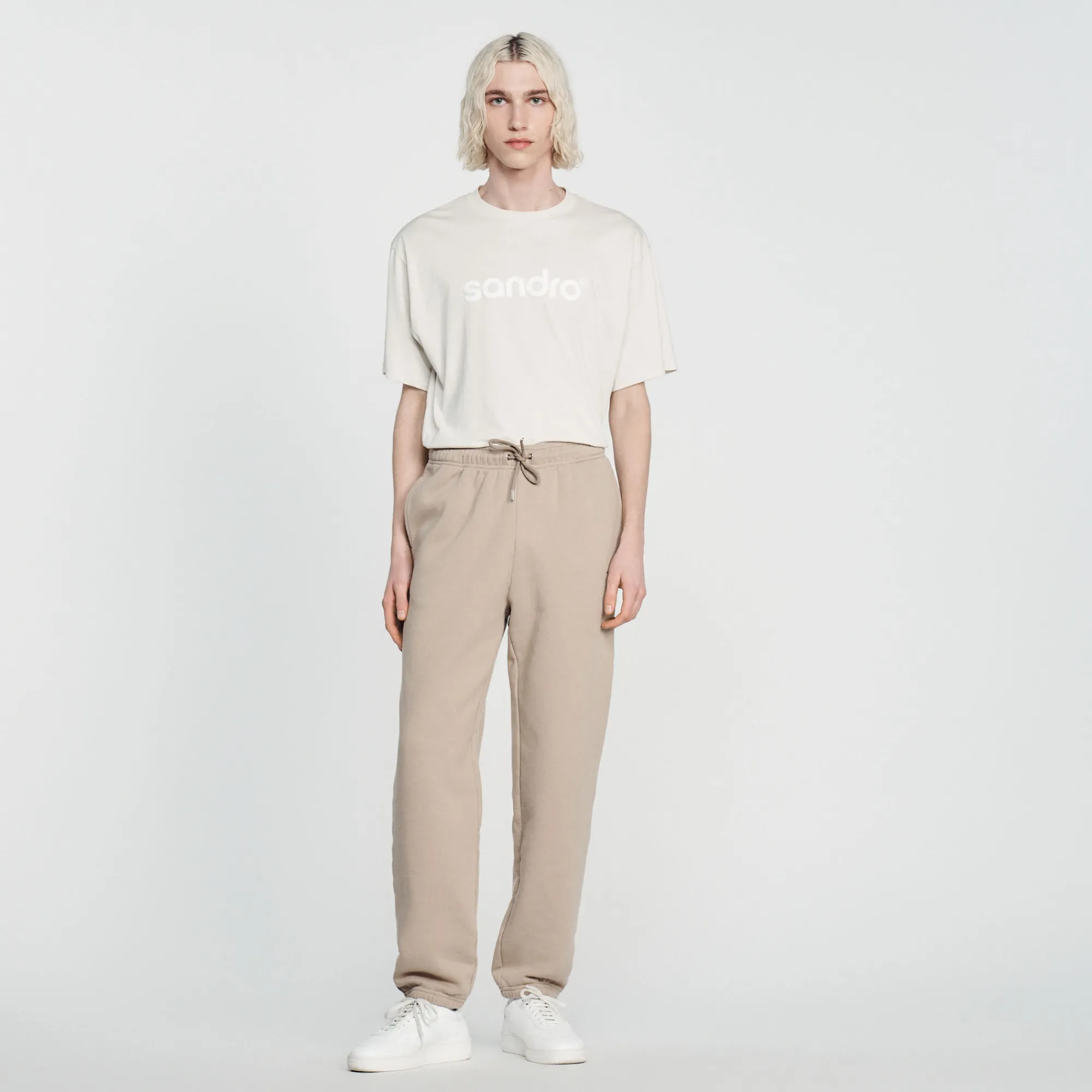 Pantaloni Da Jogging Felpati Ricamati>Sandro Paris Fashion