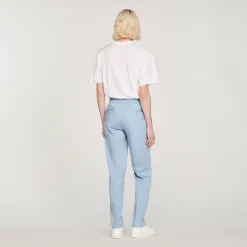 Pantaloni Dritti Elasticizzati><noscript><img width=