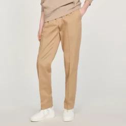 Pantaloni Dritti Elasticizzati><noscript><img width=