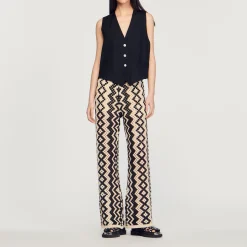 Pantaloni In Maglia>Sandro Paris Outlet