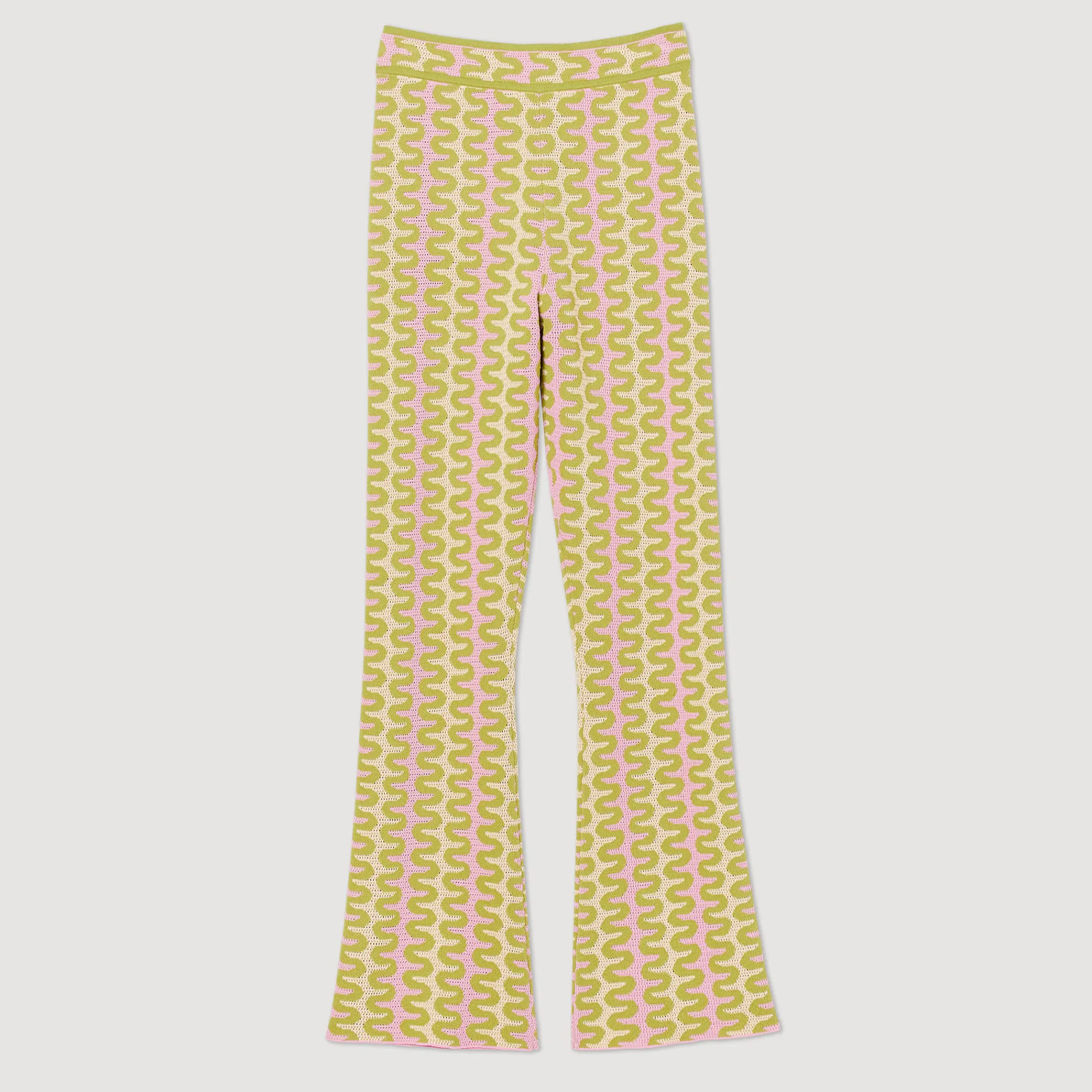 Pantaloni In Maglia A Motivi>Sandro Paris New