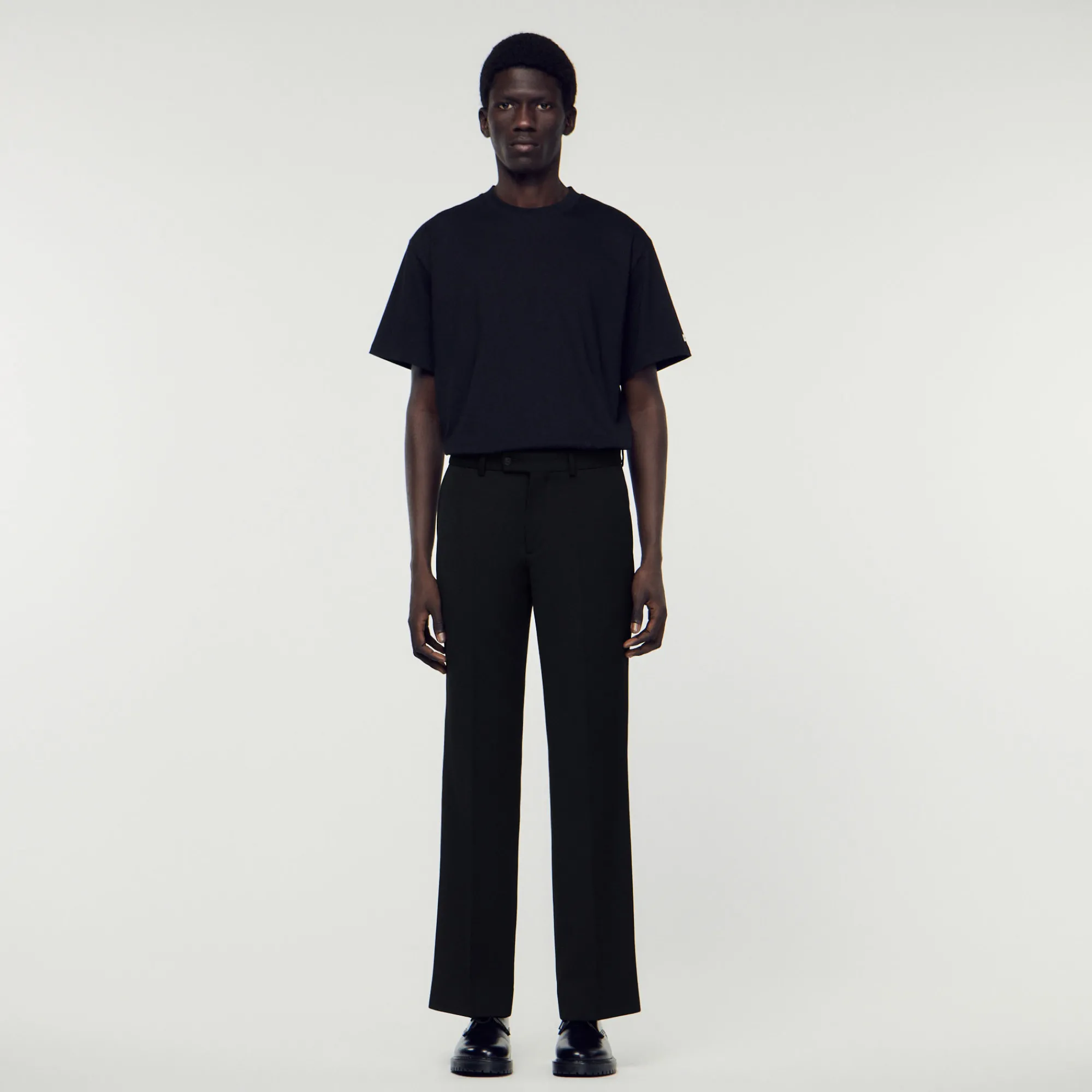 Pantaloni In Misto Lana>Sandro Paris Outlet