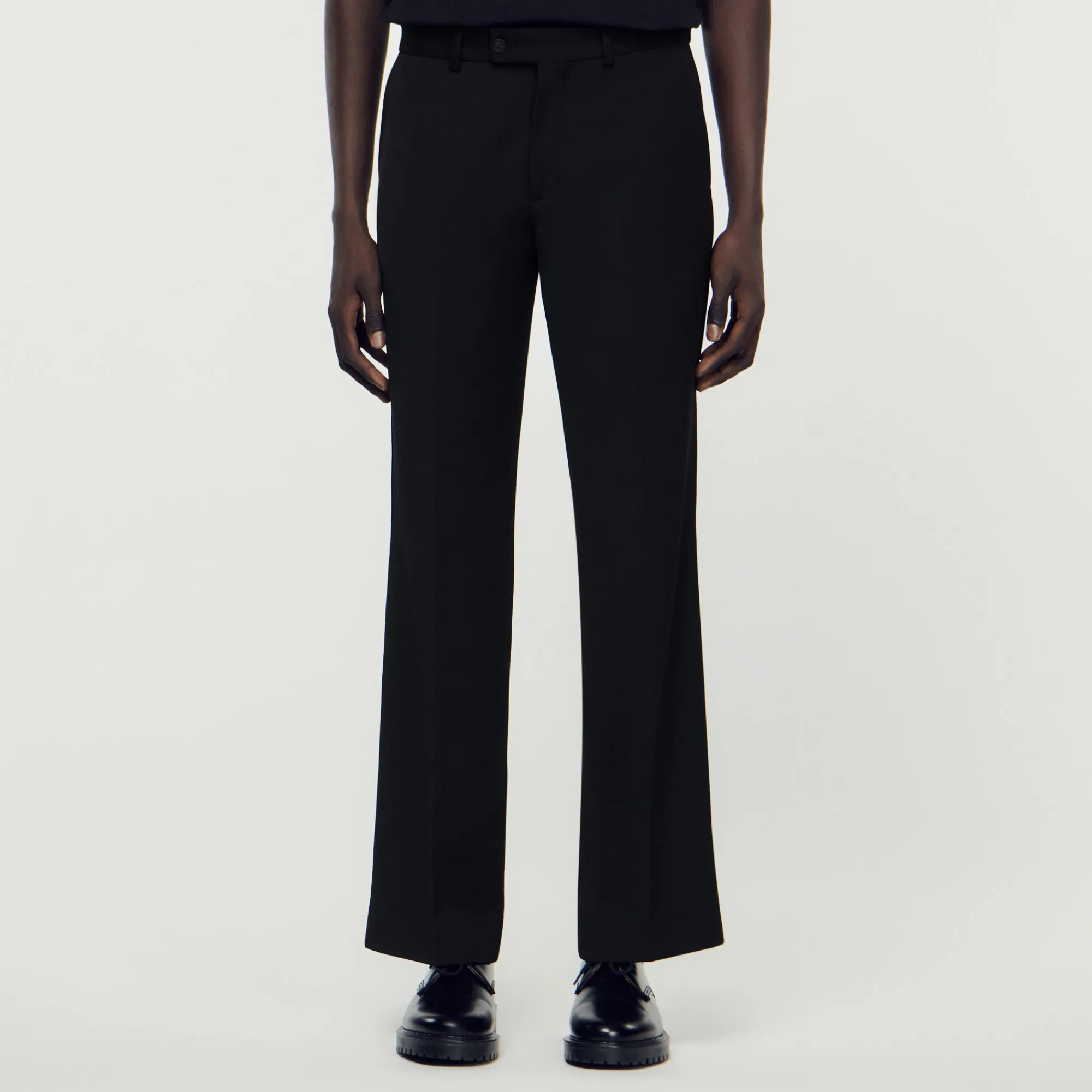 Pantaloni In Misto Lana>Sandro Paris Outlet