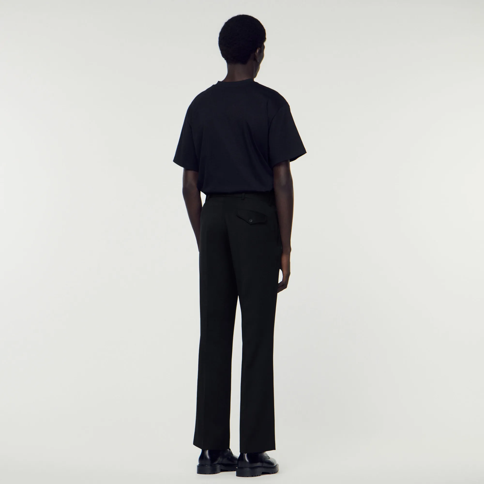 Pantaloni In Misto Lana>Sandro Paris Outlet