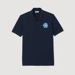 Polo Con Ricamo Floreale><noscript><img width=