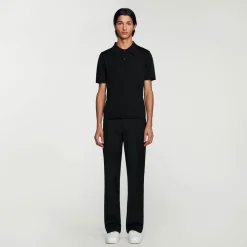Polo In Maglia A Maniche Corte>Sandro Paris Shop