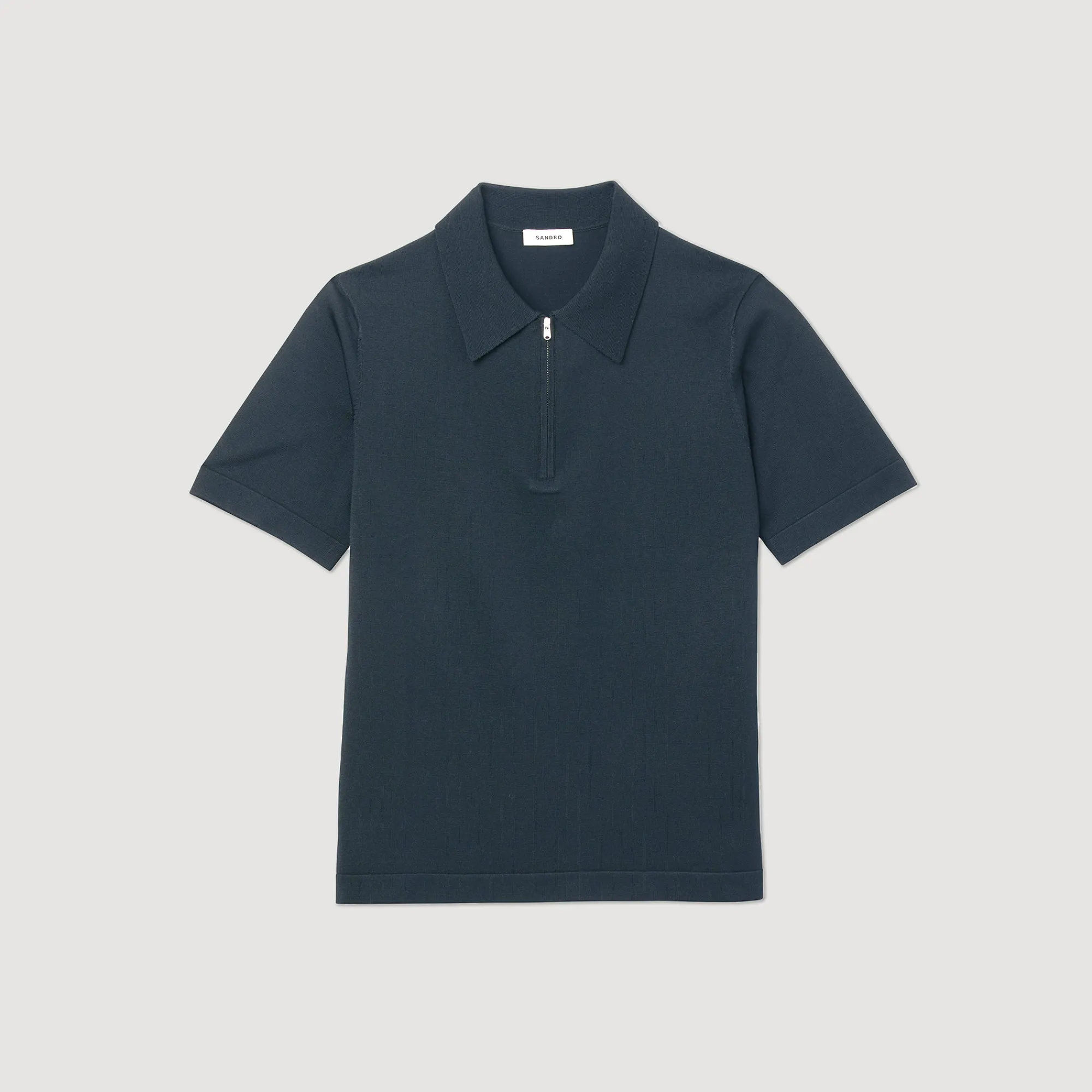 Polo In Maglia Con Collo A Zip>Sandro Paris Best