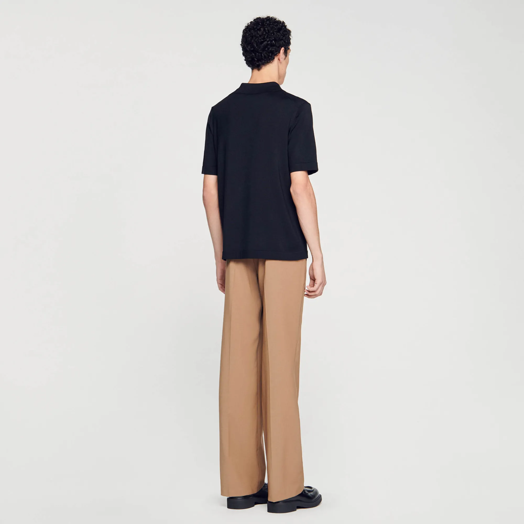 Polo In Maglia Con Collo A Zip>Sandro Paris Outlet