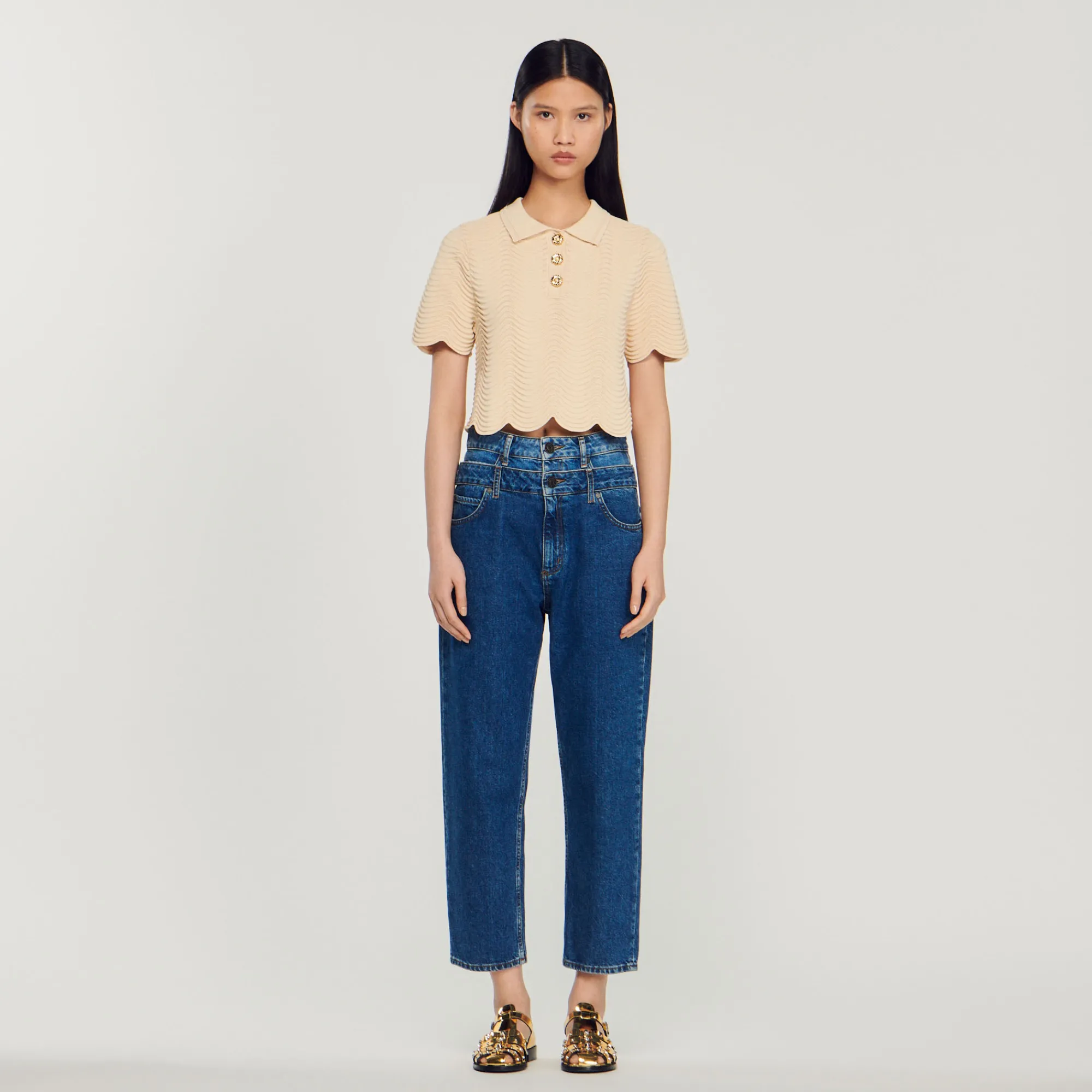 Pullover Corto In Maglia>Sandro Paris New