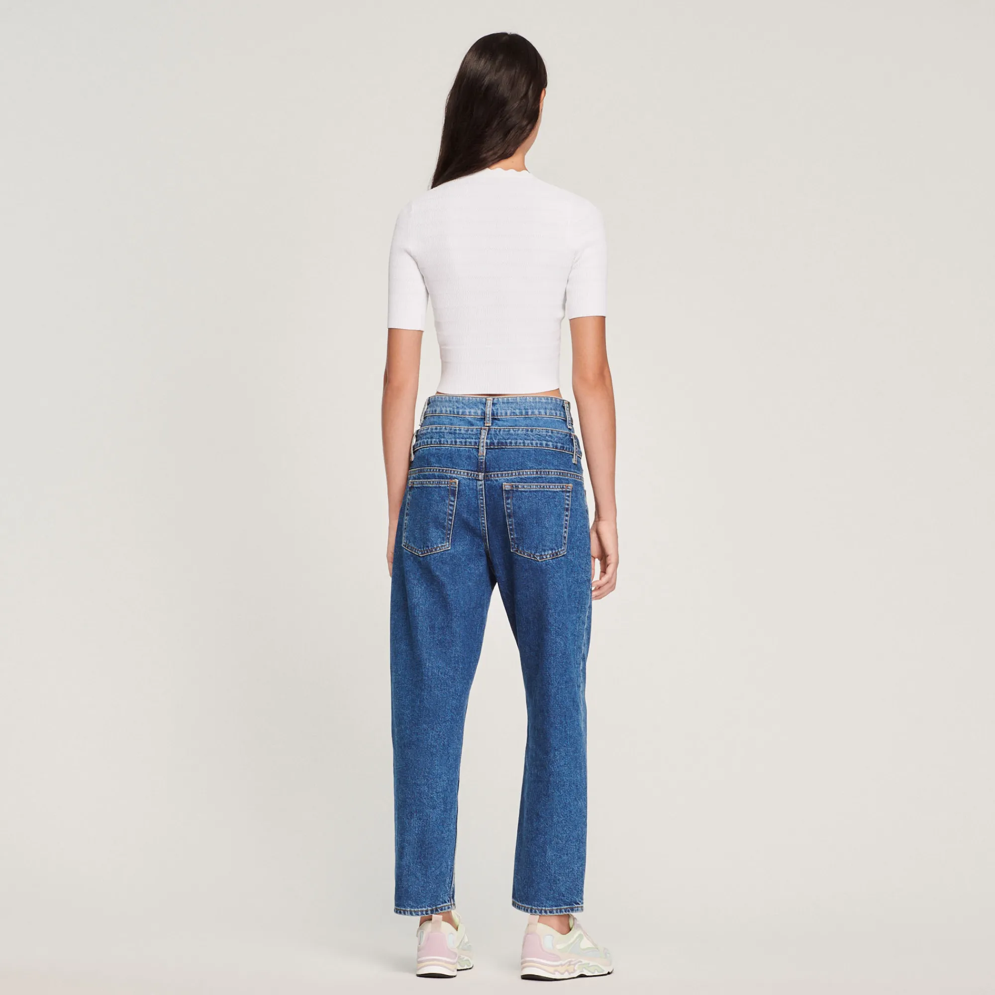 Pullover In Maglia Con Bottoni Fantasia>Sandro Paris Cheap
