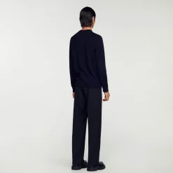 Pullover In Maglia Sottile In Lana><noscript><img width=