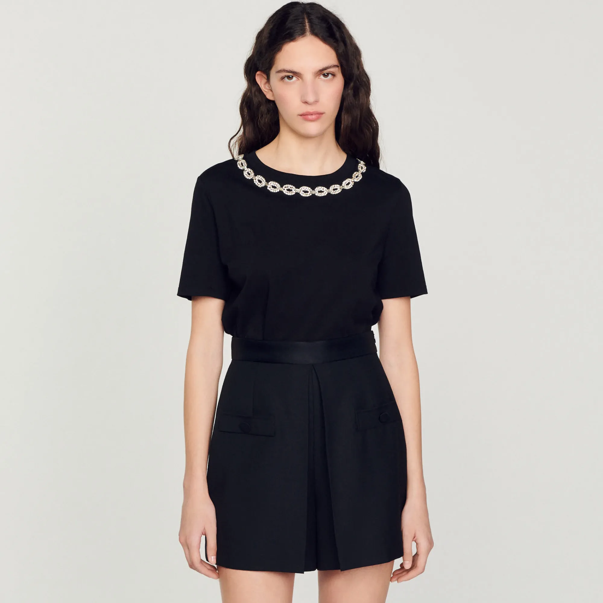 Short A Vita Alta Con Bottoni>Sandro Paris Fashion