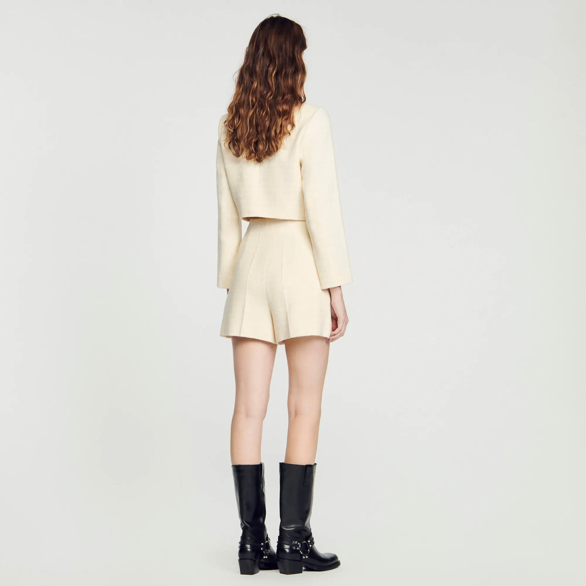 Short A Vita Alta In Tweed>Sandro Paris Online