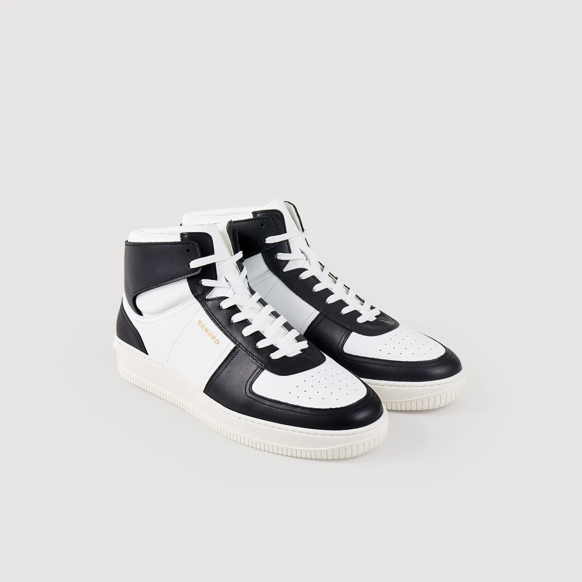 Sneaker Alte In Pelle>Sandro Paris Discount