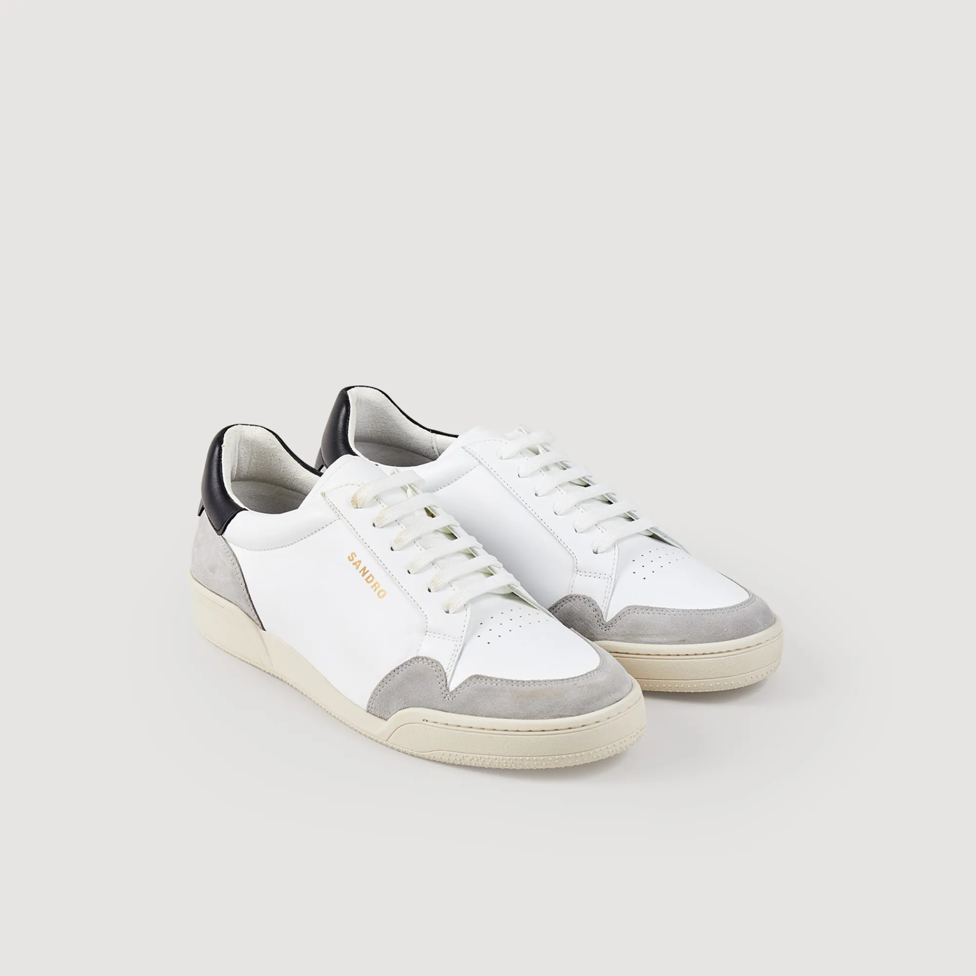 Sneaker In Pelle>Sandro Paris Best Sale