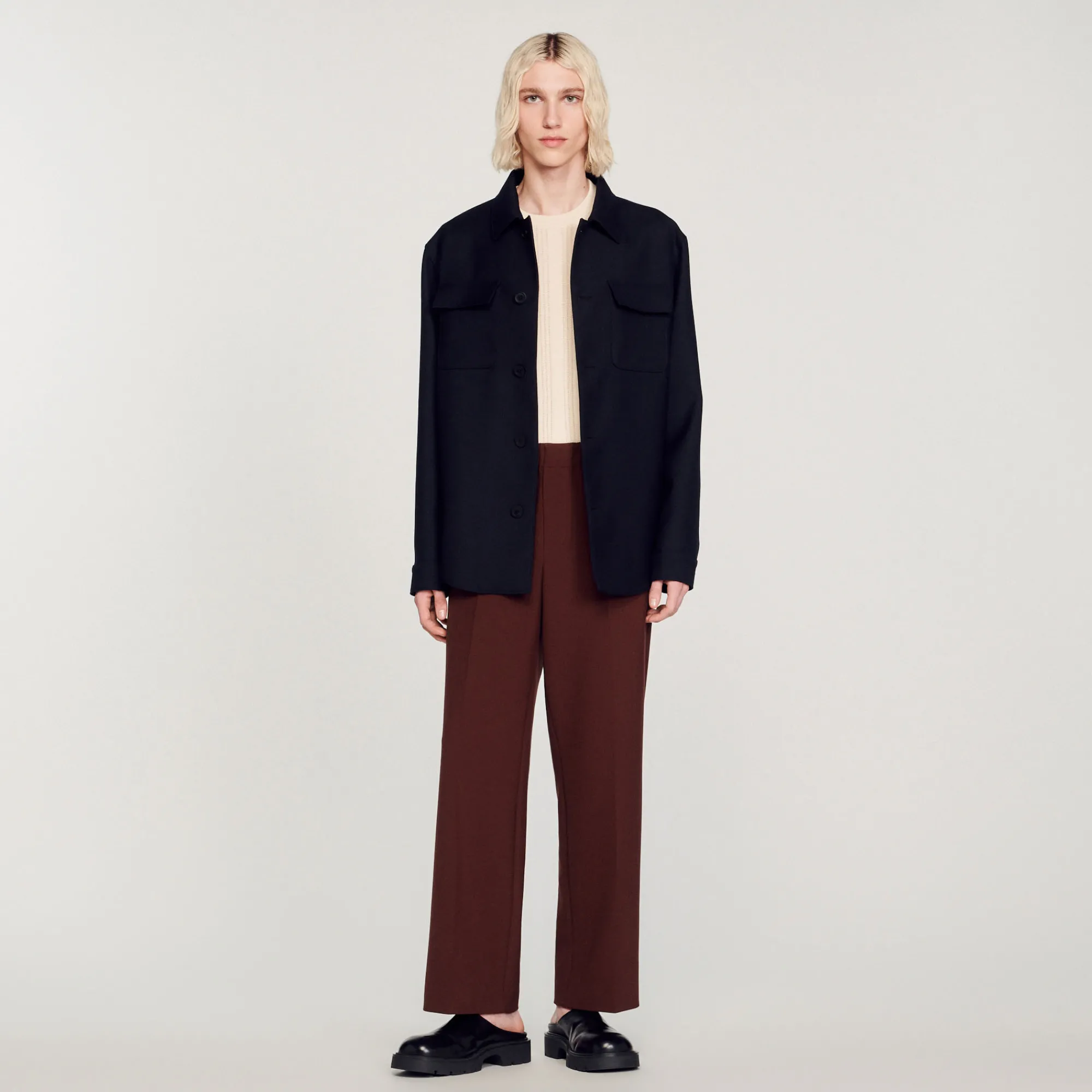 Sovracamicia A Bottoni>Sandro Paris New