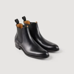 Stivaletti Chelsea In Pelle>Sandro Paris Best Sale