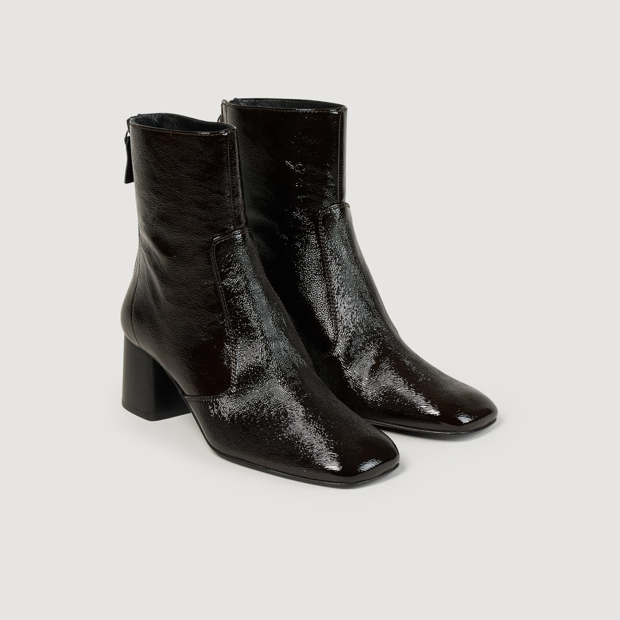 Stivaletti In Pelle Craquele>Sandro Paris Flash Sale
