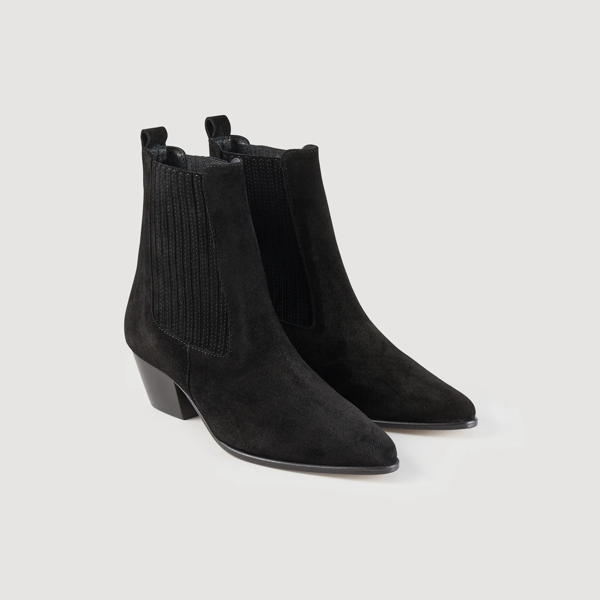 Stivali In Pelle Con Elastici>Sandro Paris Best Sale
