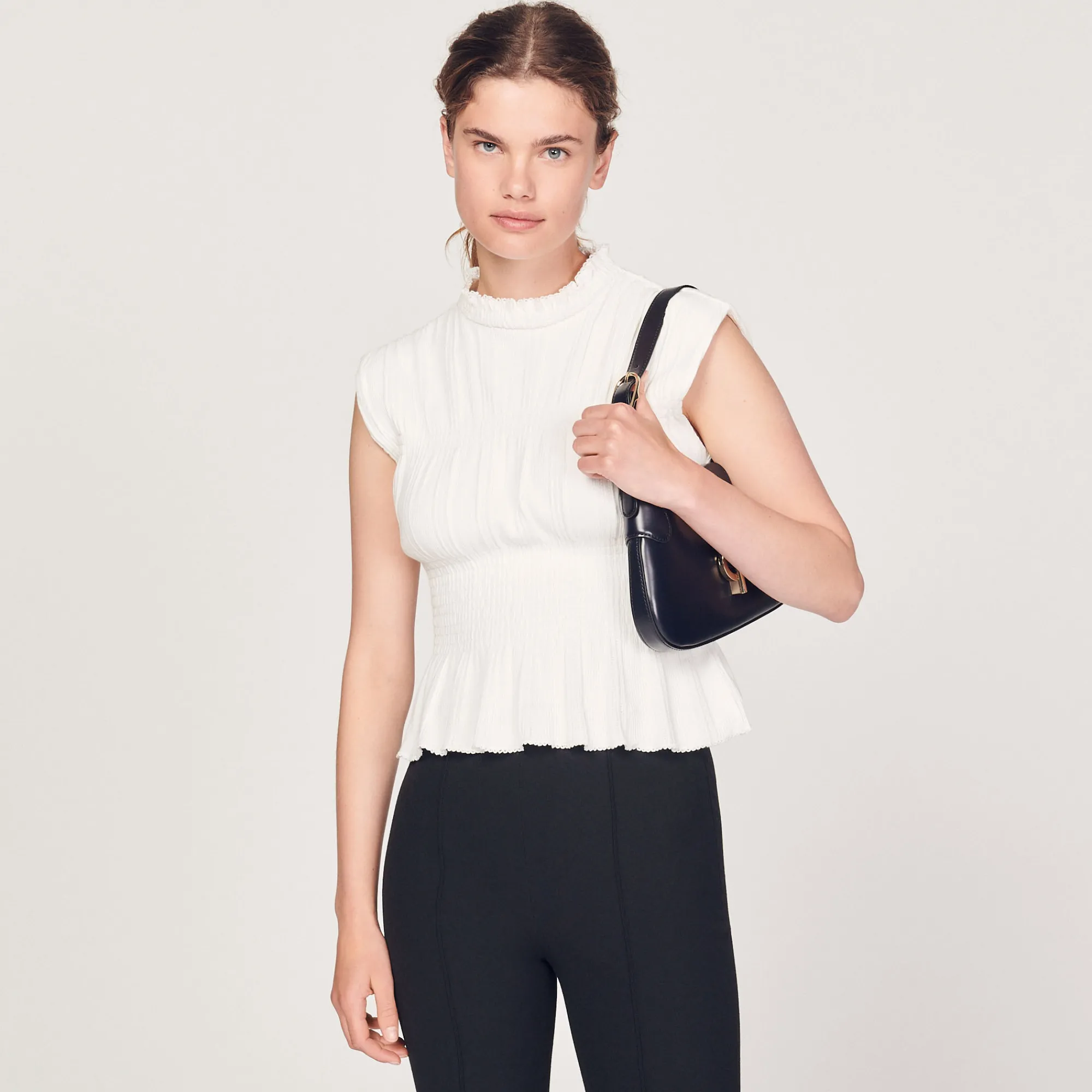 Top Con Punti Smock>Sandro Paris Cheap