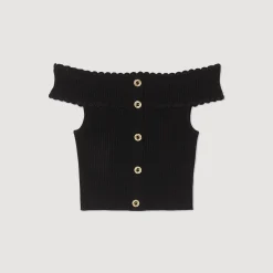 Top Corto In Maglia><noscript><img width=